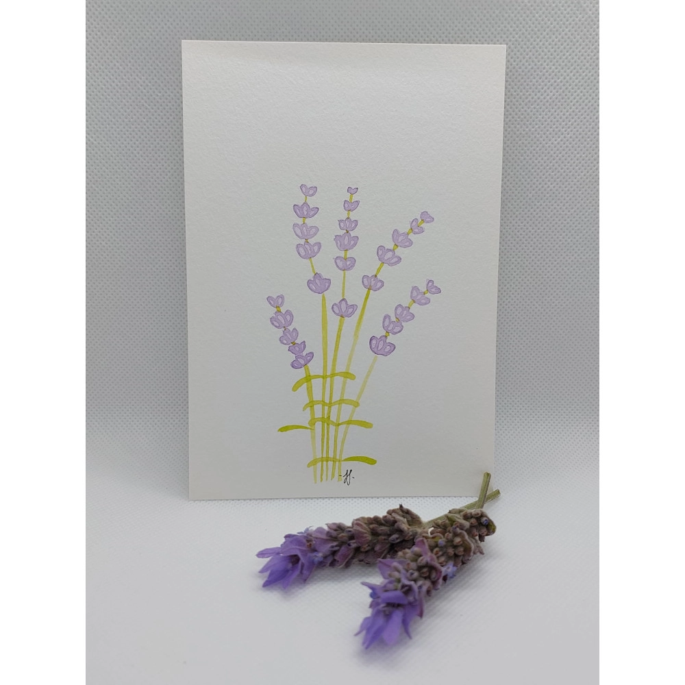 Handmade Card - Lavender Blooms